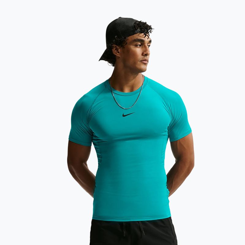 Trainings-T-Shirt Herren Nike Pro Dri-Fit Tight SS Fitness energy/black
