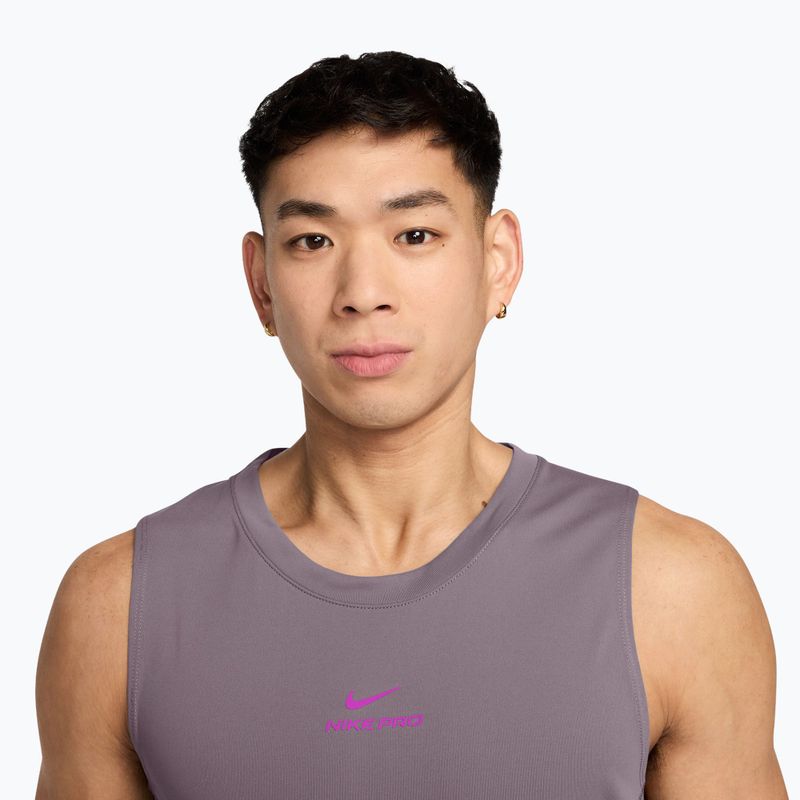Trainings-T-Shirt Herren Nike Pro Training Dri-Fit purple smoke/vivid purple 3