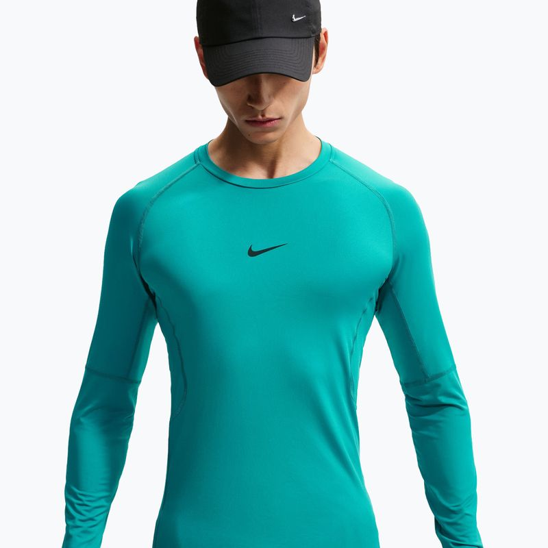 Herren-Trainingslangarmshirt Nike Pro Dri-Fit Tight Fitness energy/black 4