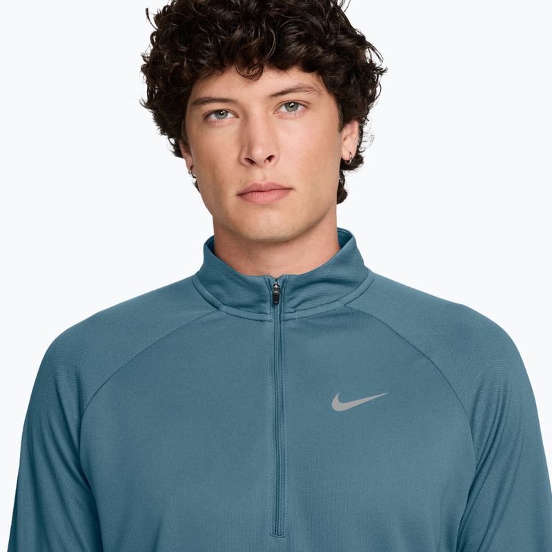 Laufsweatshirt für Herren Nike Miler Dri-Fit UV 1/2 Zip smokey blue 3