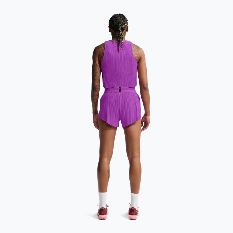 Damen-Laufshorts Nike AeroSwift Dri-Fit ADV Mid-Rise 3" vivid purple/purple pulse 3