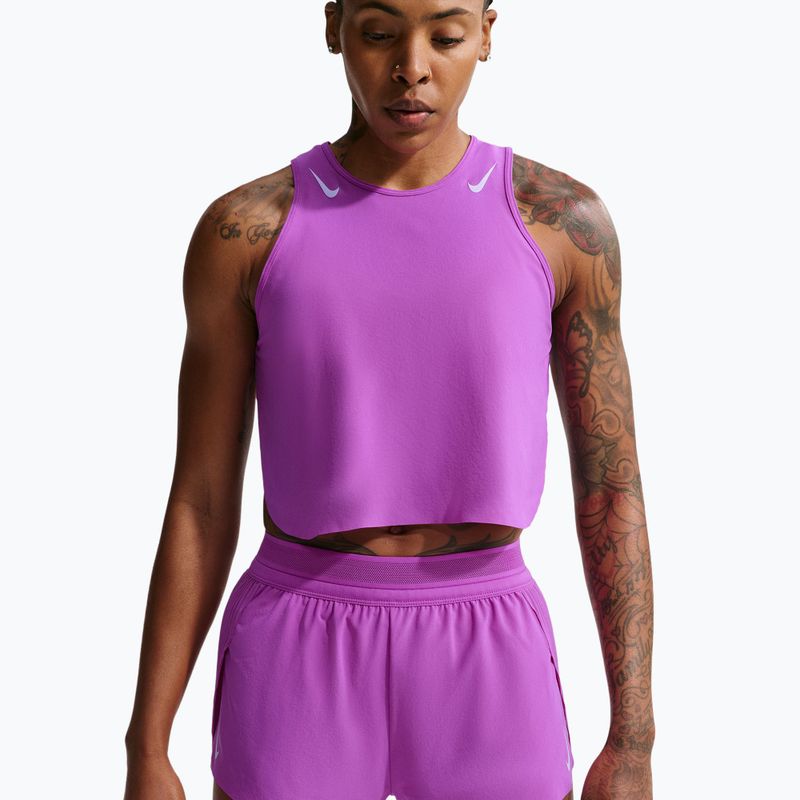 Damen-Laufshorts Nike AeroSwift Dri-Fit ADV Mid-Rise 3" vivid purple/purple pulse 4