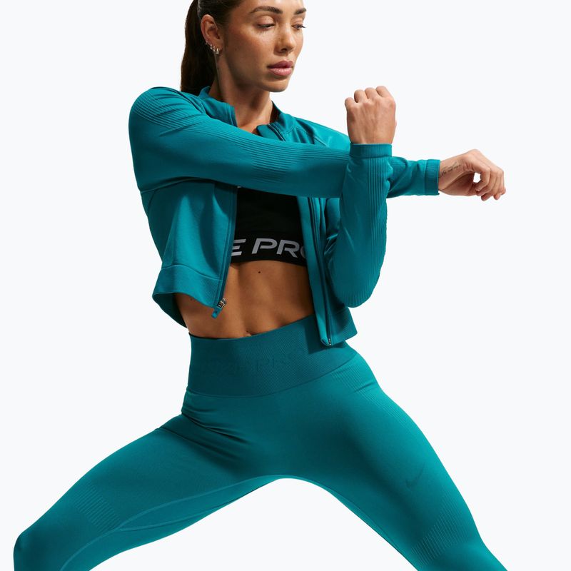Damenleggings Nike Pro Seamless High-Waisted 7/8 bright spruce 4