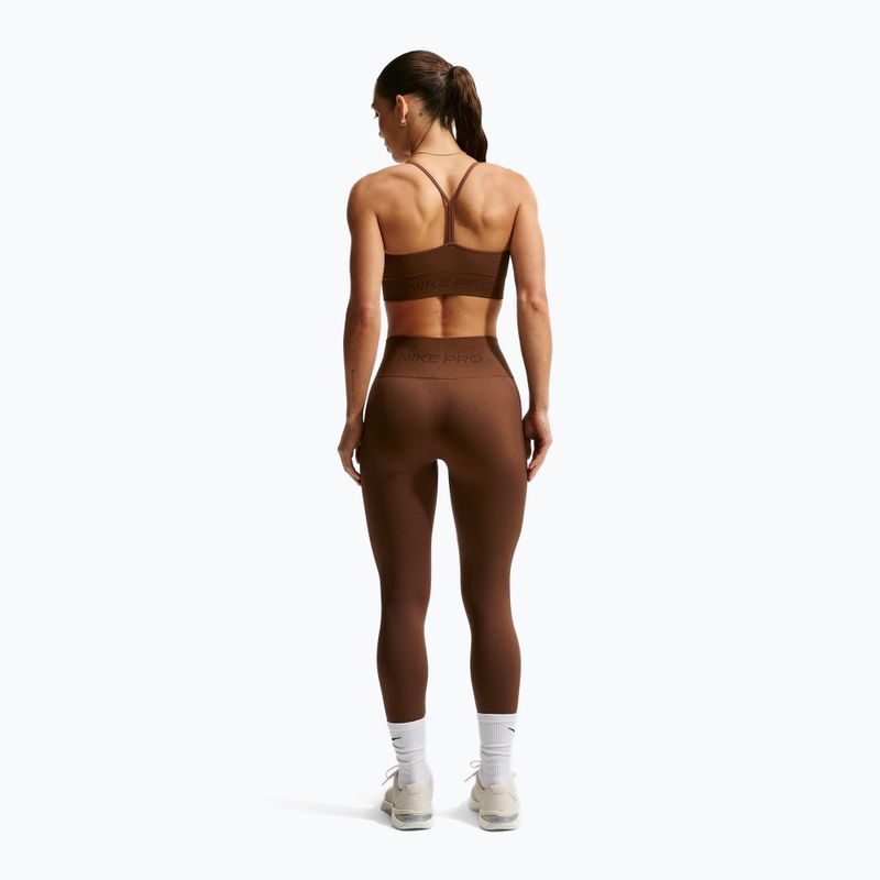 Damen-Sport-BH Nike Pro Seamless Light Support Sports Bra cacao wow 3