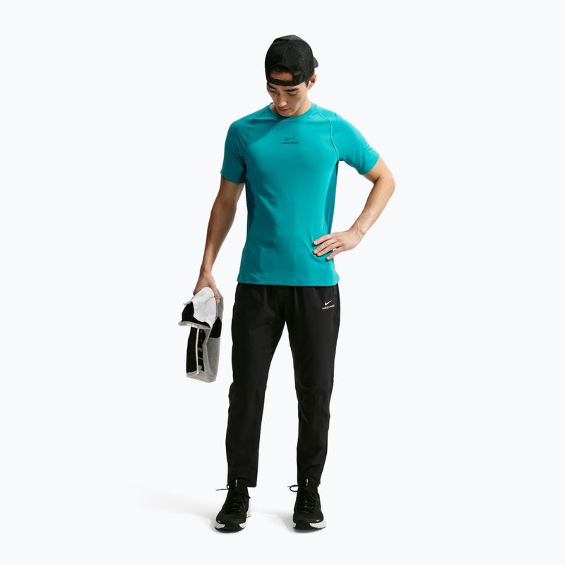 Trainings-T-Shirt Herren Nike Pro Training Dri-Fit energy/bright spruce/bright spruce 2