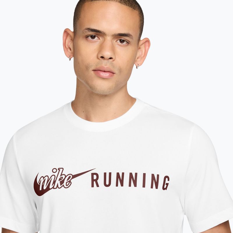 Herren-Laufshirt Nike Dri-Fit Running T-Shirt white/mystic dates 3