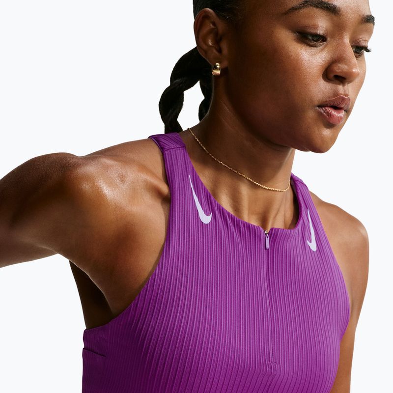 Damen-Laufshirt Nike AeroSwift vivid purple/purple pulse 5