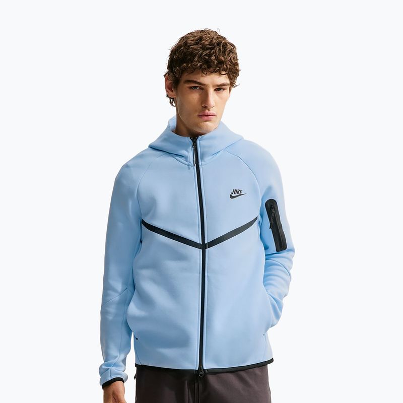 Herrenpullover Nike Tech Windrunner Full Zip ice blue/black