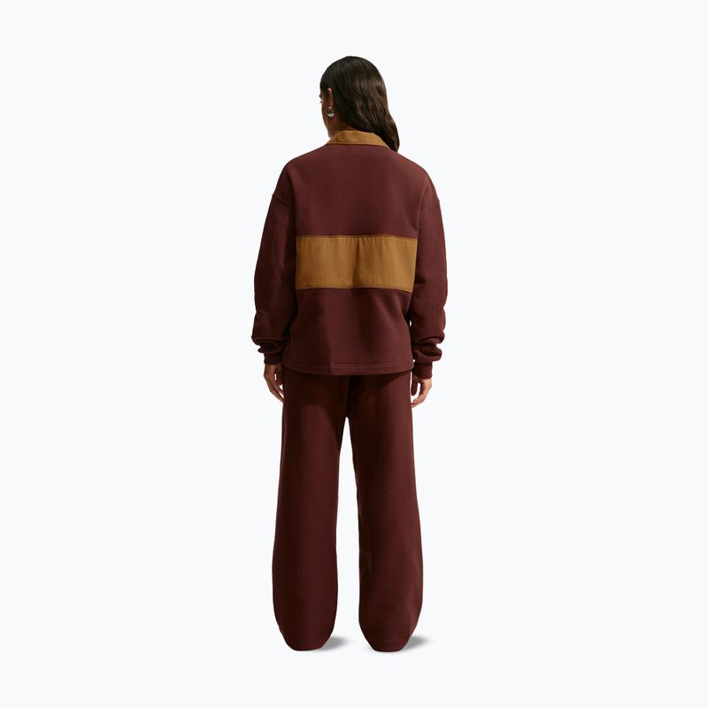 Damenpullover Nike Studio Fleece Medium Weight mystic dates/light british tan/sail 3