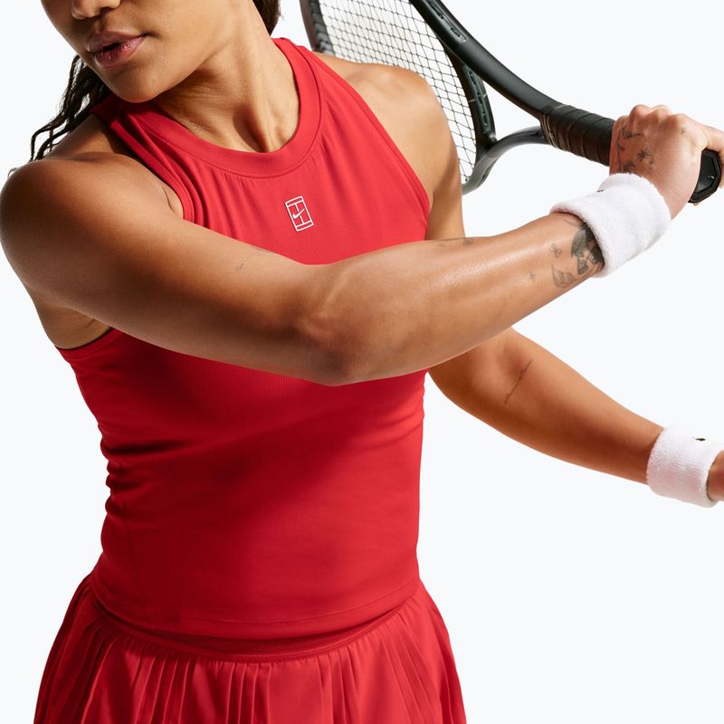 Kinder-Tennisshirt Nike Court Advantage university red/white 6