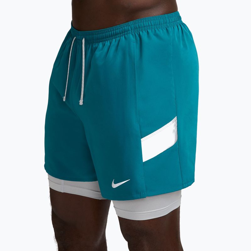 Herren-Laufshorts Nike Miler Dri-Fit 2in1 5" bright spruce 3