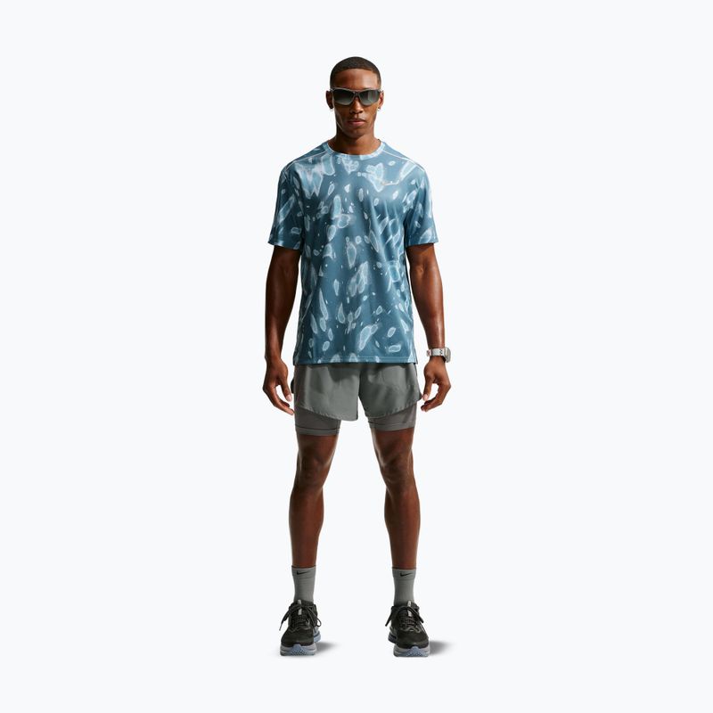 Herren-Laufshirt Nike Miler Dri-Fit UV smokey blue 2