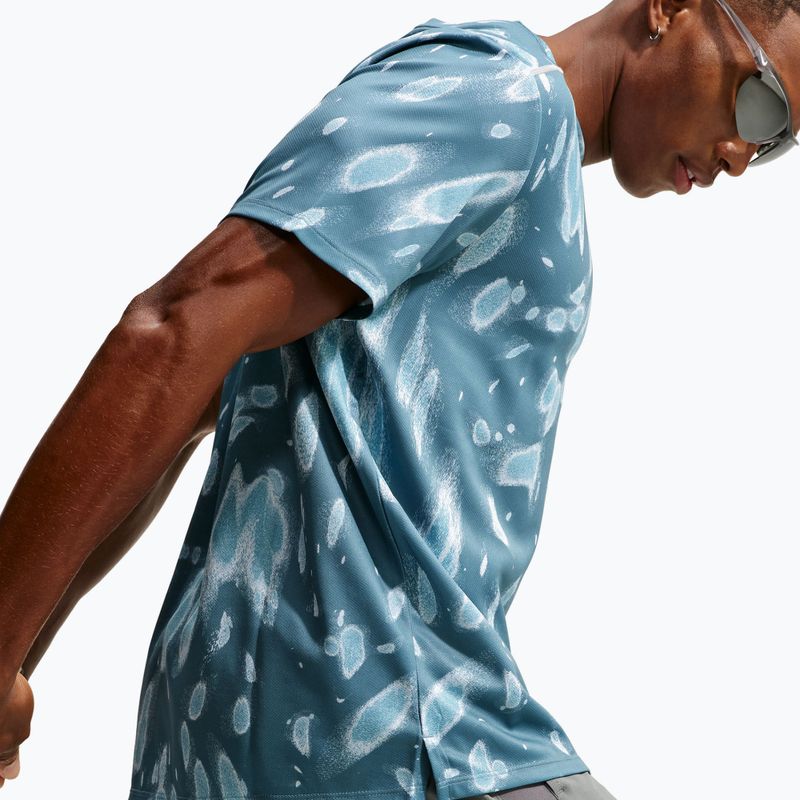 Herren-Laufshirt Nike Miler Dri-Fit UV smokey blue 5