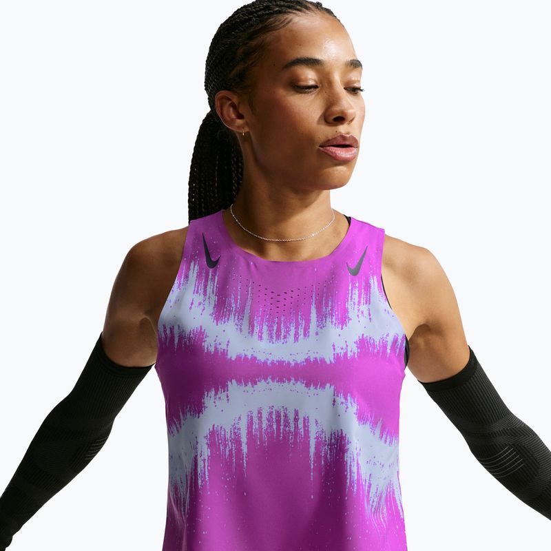 Damen-Laufshirt Nike AeroSwift vivid purple/purple dynasty 4