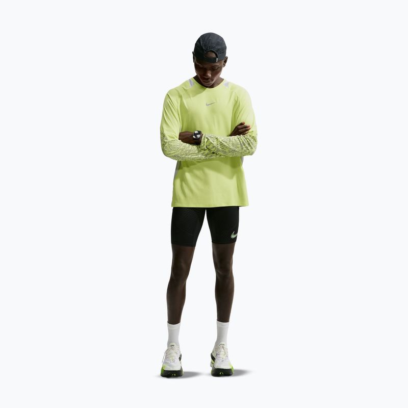 Lauf-Langarmshirt für Herren Nike Stride light lemon twist/grey fog 2