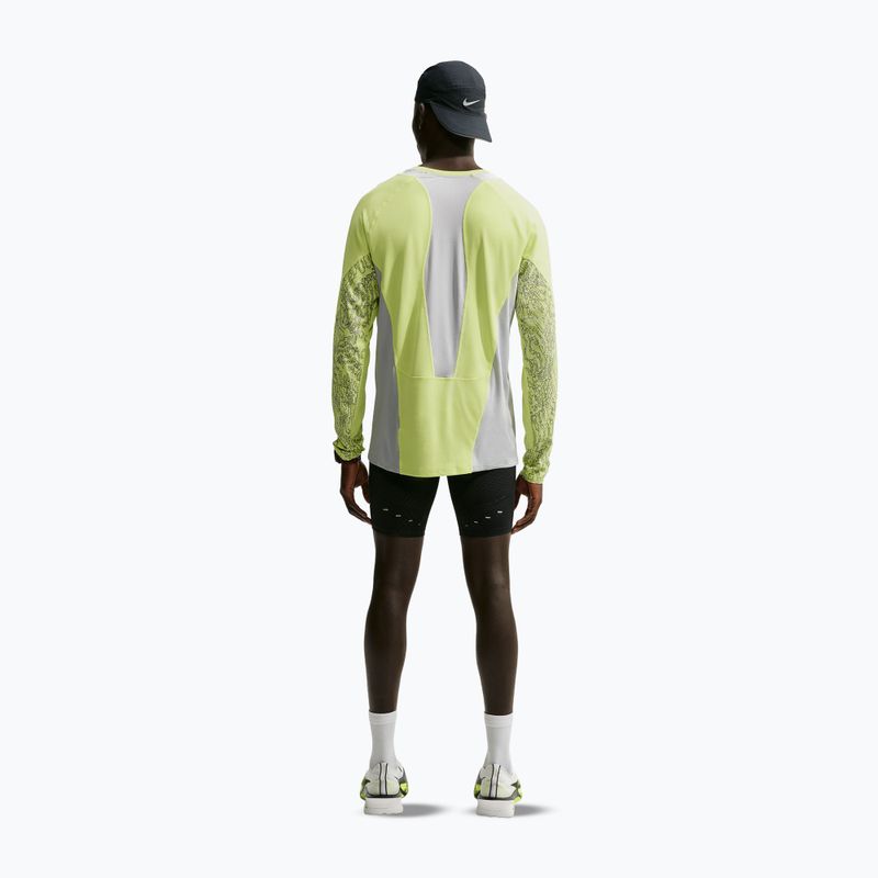 Lauf-Langarmshirt für Herren Nike Stride light lemon twist/grey fog 3