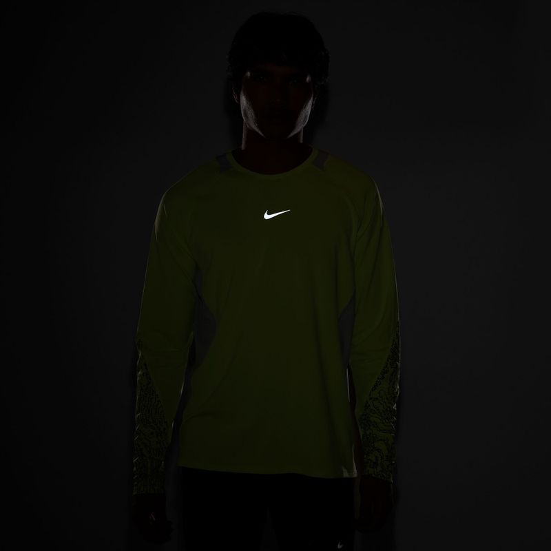 Lauf-Langarmshirt für Herren Nike Stride light lemon twist/grey fog 7