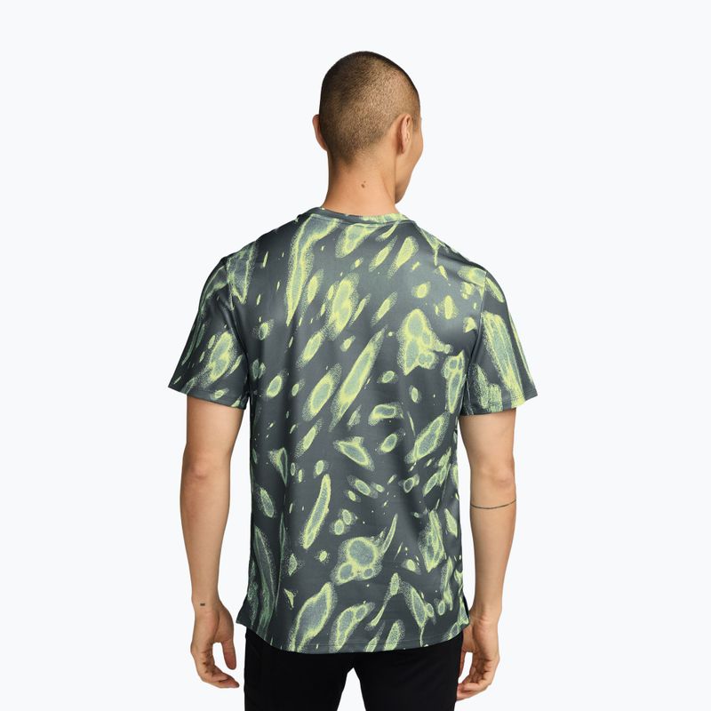 Herren-Laufshirt Nike Miler Dri-Fit UV camo green 2