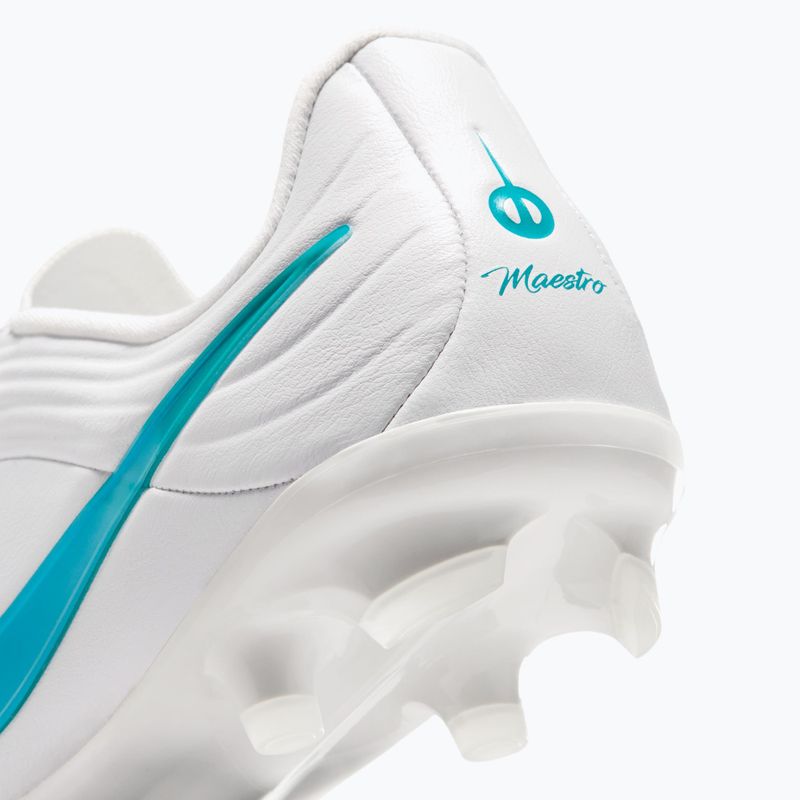 Kinder-Fußballschuhe Nike Tiempo Maestro Academy Jr FG/MG white/white/dusty cactus 7