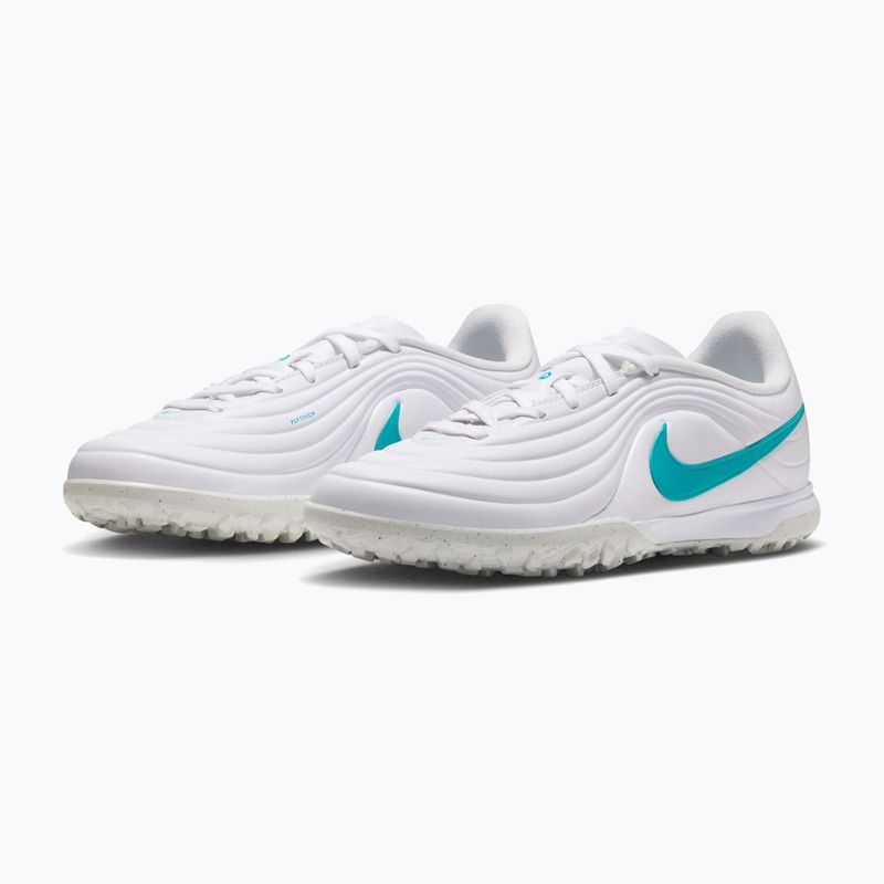 Kinder-Fußballschuhe Nike Tiempo Maestro Academy Jr TF white/white/dusty cactus 2