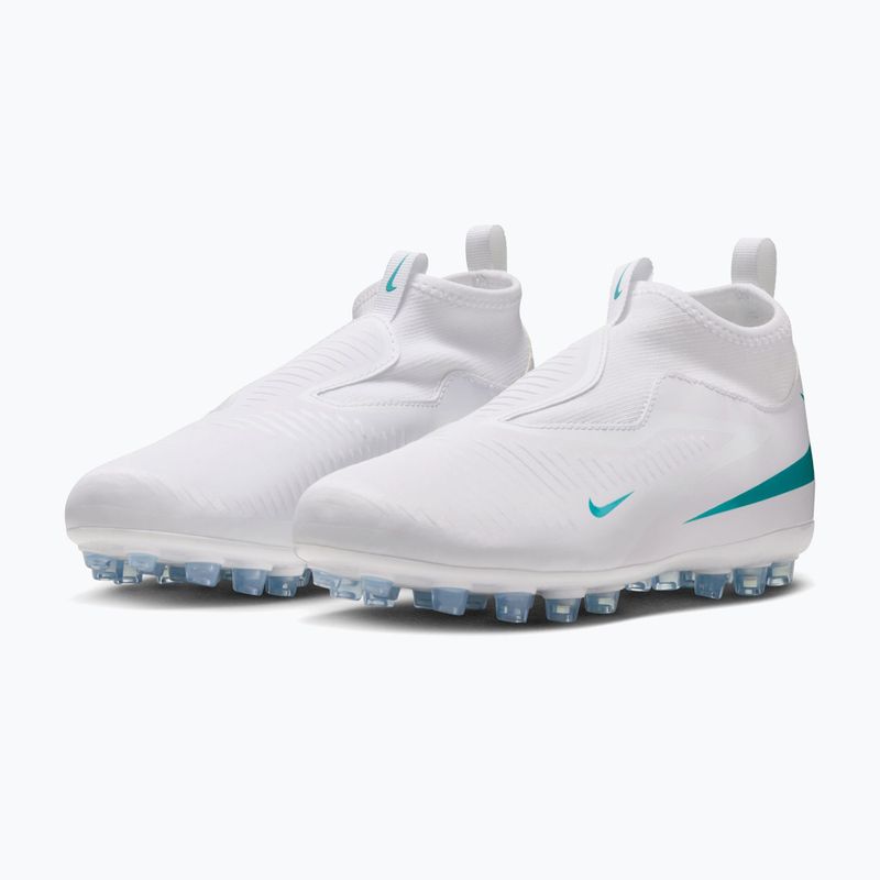 Kinder-Fußballschuhe Nike Phantom 6 High Academy AG white/white/dusty cactus 3