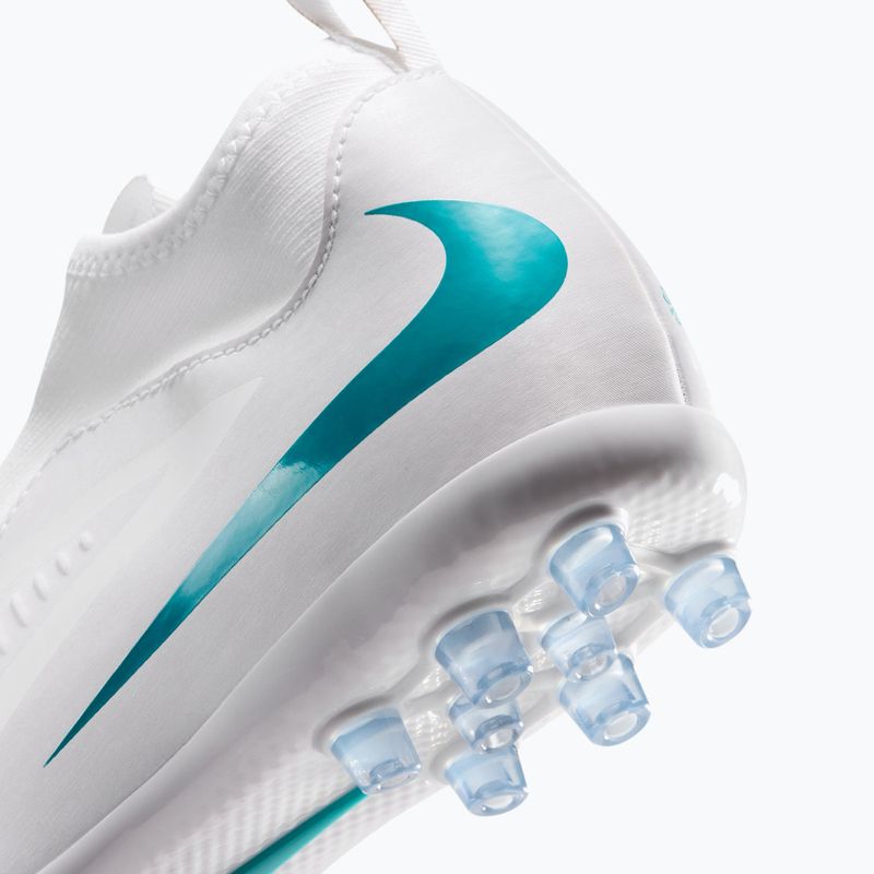 Kinder-Fußballschuhe Nike Phantom 6 High Academy AG white/white/dusty cactus 8