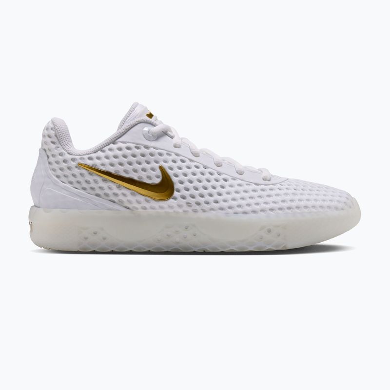 Herren-Basketballschuhe Nike LeBron Witness X white/white/photon dust/metallic gold