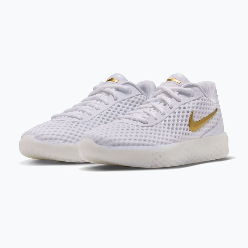 Herren-Basketballschuhe Nike LeBron Witness X white/white/photon dust/metallic gold 2
