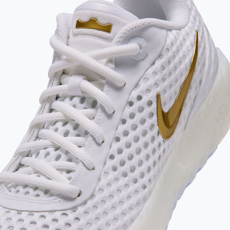 Herren-Basketballschuhe Nike LeBron Witness X white/white/photon dust/metallic gold 4