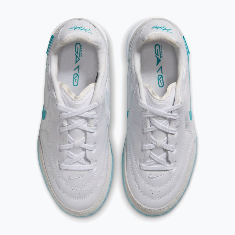 Kinder-Fußballschuhe Nike Tiempo Streetgato Jr white/white/dusty cactus 3