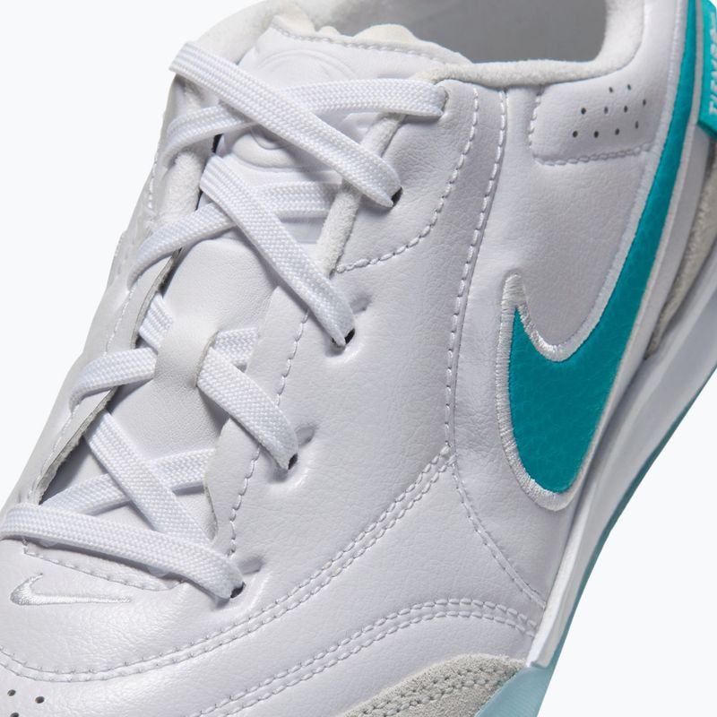Kinder-Fußballschuhe Nike Tiempo Streetgato Jr white/white/dusty cactus 5