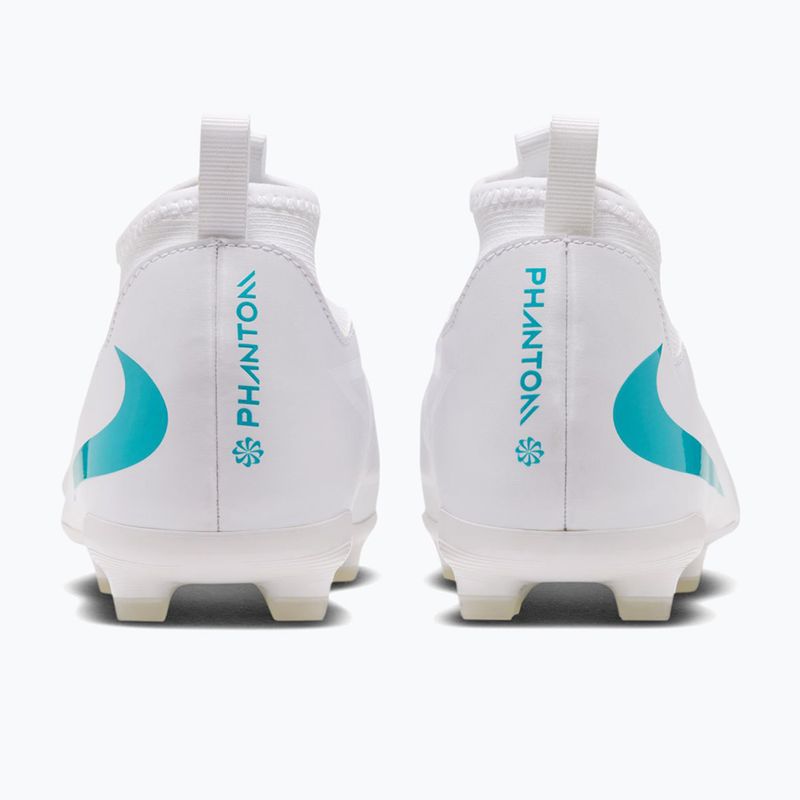Kinder-Fußballschuhe Nike Phantom 6 High Academy Jr FG/MG white/white/dusty cactus 2