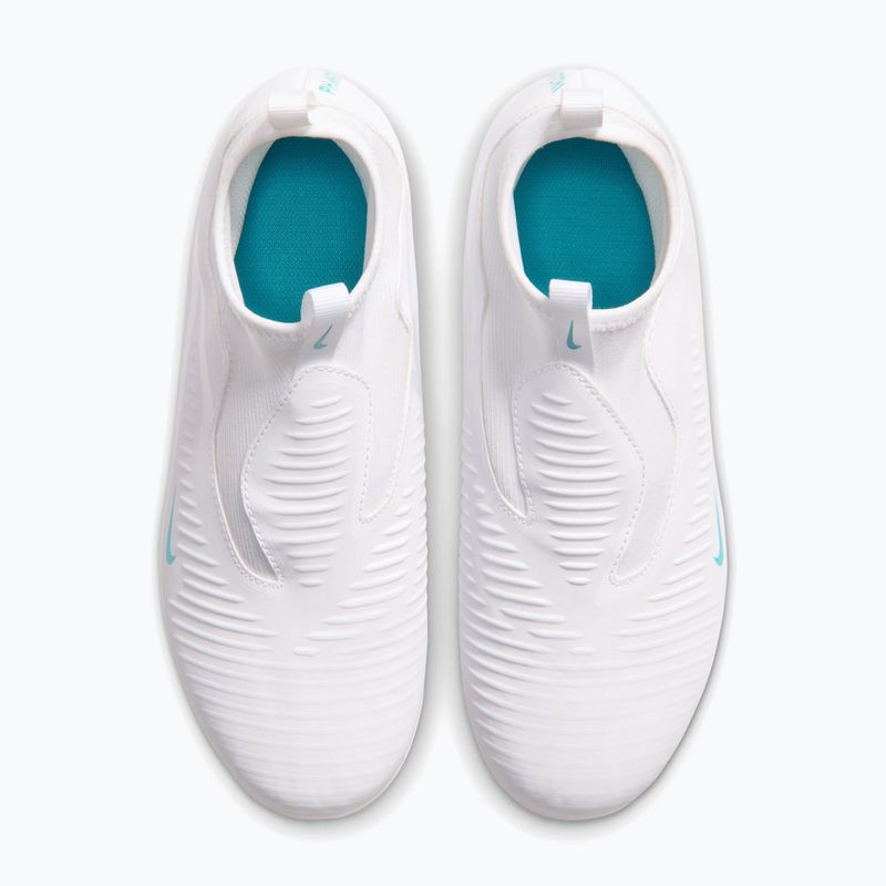 Kinder-Fußballschuhe Nike Phantom 6 High Academy Jr FG/MG white/white/dusty cactus 3