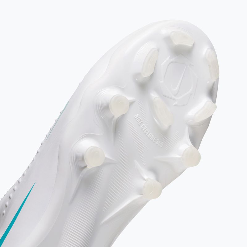 Kinder-Fußballschuhe Nike Phantom 6 High Academy Jr FG/MG white/white/dusty cactus 5