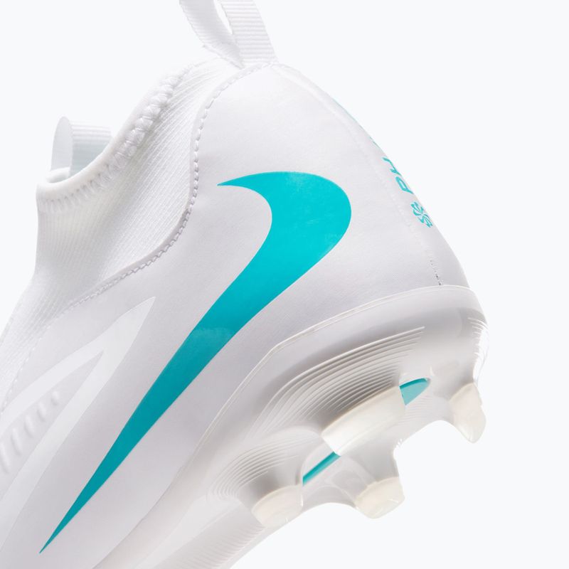 Kinder-Fußballschuhe Nike Phantom 6 High Academy Jr FG/MG white/white/dusty cactus 7