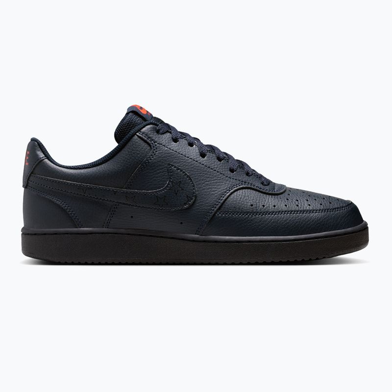 Herren Schuhe Nike Court Vision Low Next Nature dark obsidian/picante red/dark obsidian