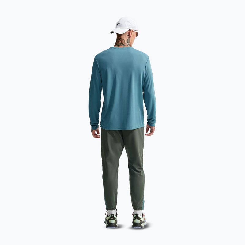 Herrenlaufhose Nike Miler Dri-Fit Woven camo green/mineral slate 3