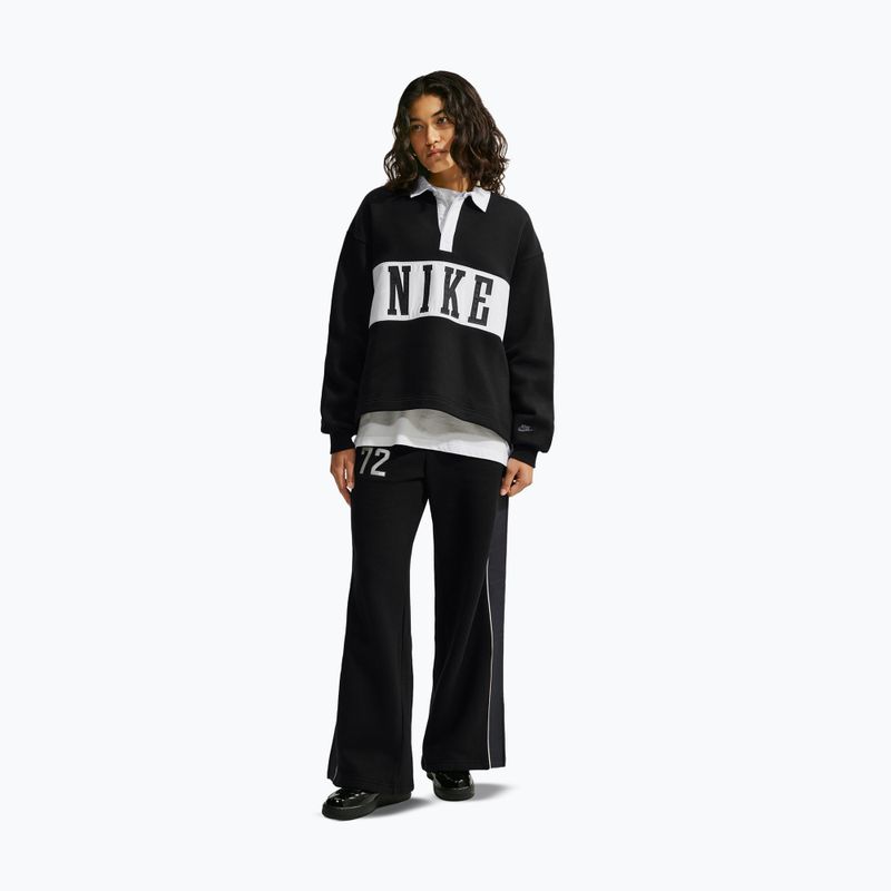 Damenpullover Nike Studio Fleece Medium Weight total black/sail/sail 2