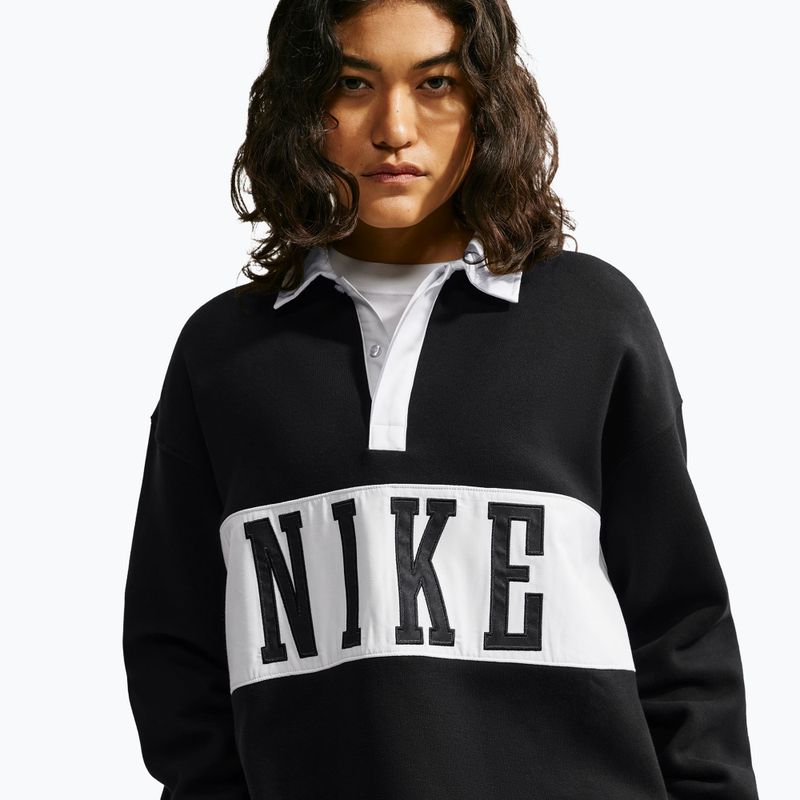 Damenpullover Nike Studio Fleece Medium Weight total black/sail/sail 4