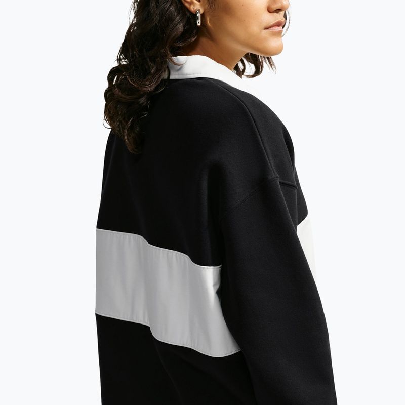 Damenpullover Nike Studio Fleece Medium Weight total black/sail/sail 6