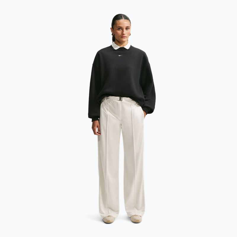 Damenpullover Nike Studio Fleece Medium Weight total black/sail 2