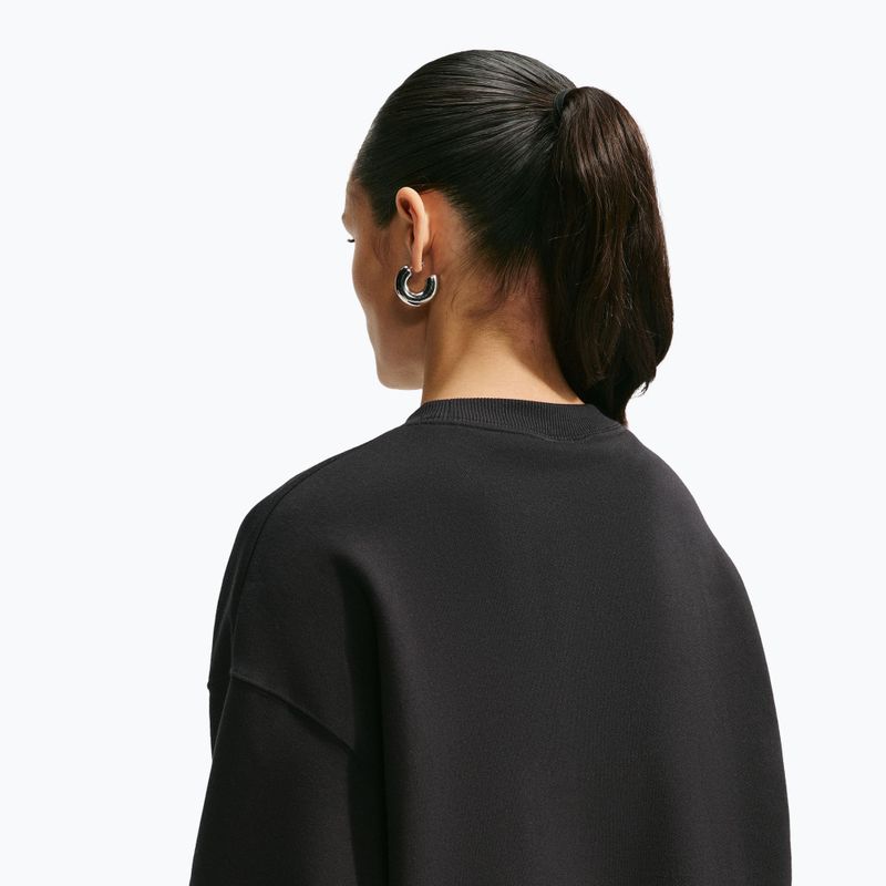 Damenpullover Nike Studio Fleece Medium Weight total black/sail 5
