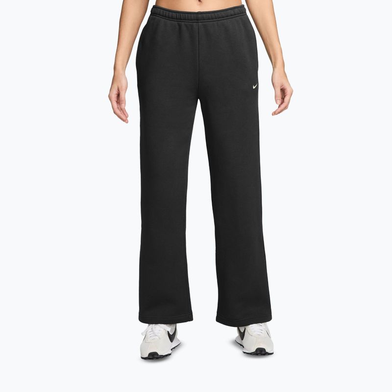 Damenhose Nike Studio Fleece total black/sail
