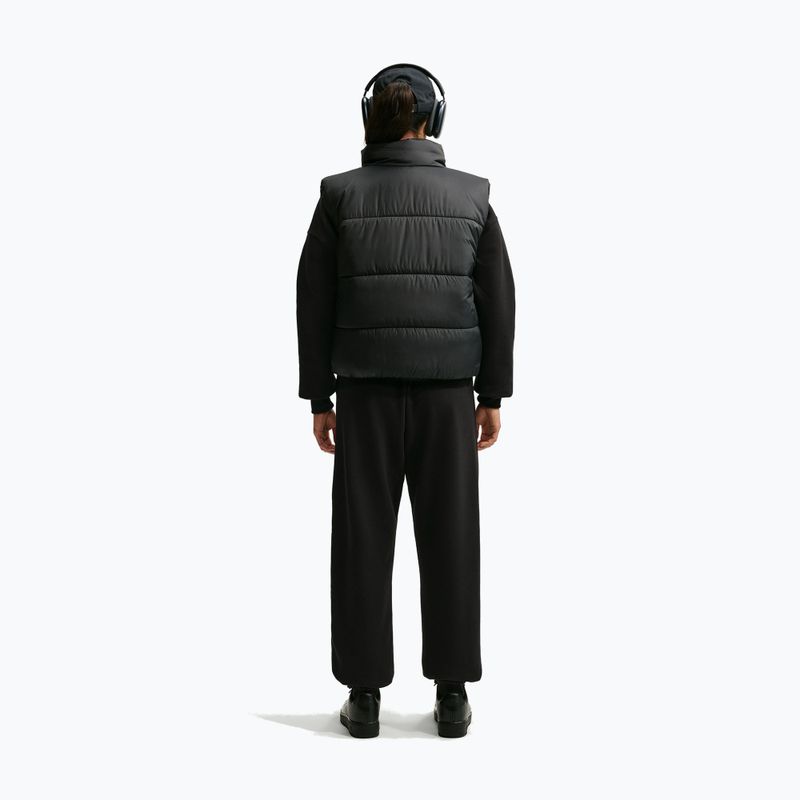 Damenhose Nike Studio Fleece Medium Weight total black/sail 3