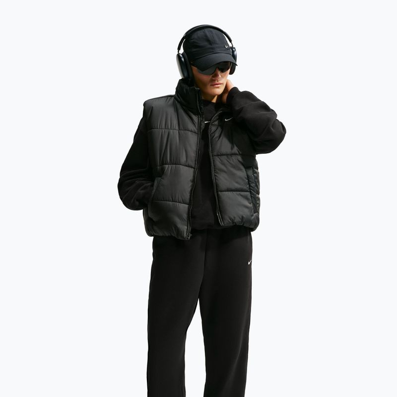 Damenhose Nike Studio Fleece Medium Weight total black/sail 4