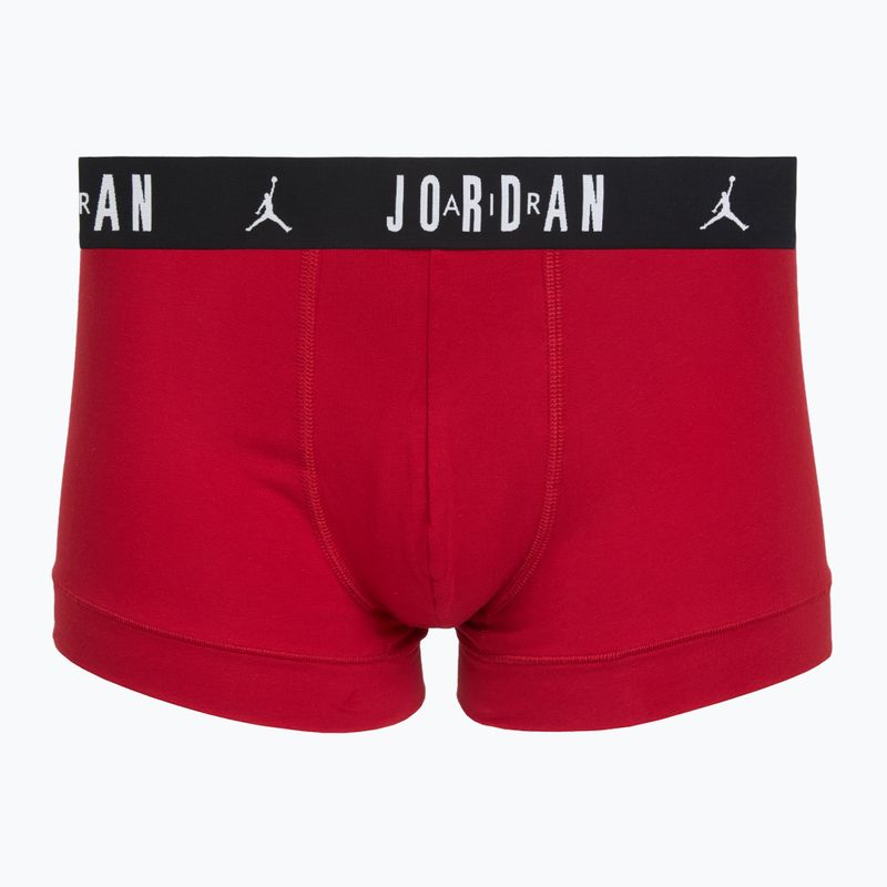 Herrenboxershorts Nike Jordan Cotton Trunk 5er-Pack gym red/schwarz 4