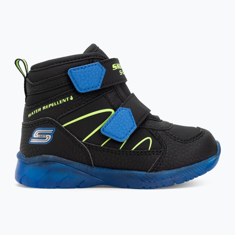 Kinder-Schuhe SKECHERS Illumi-Brights Splash Beams schwarz/blau/lime 2