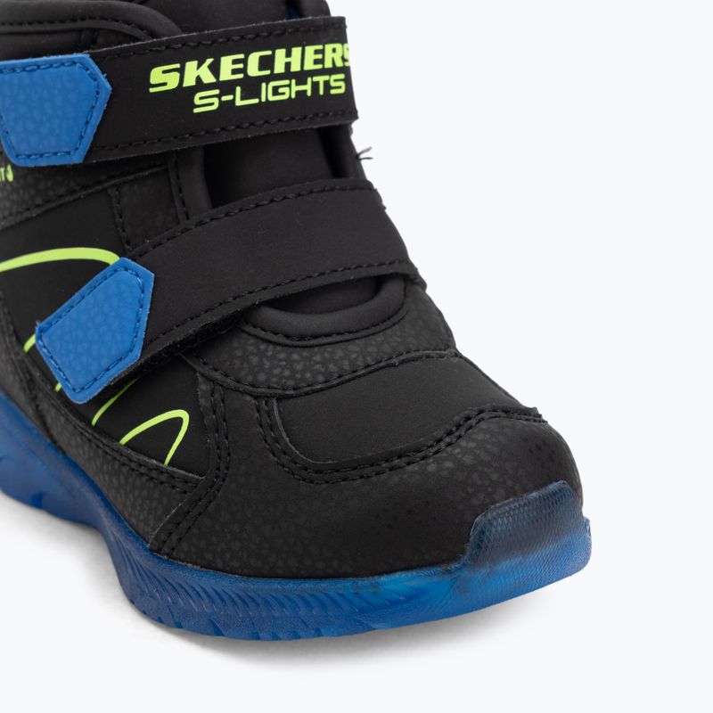 Kinder-Schuhe SKECHERS Illumi-Brights Splash Beams schwarz/blau/lime 7