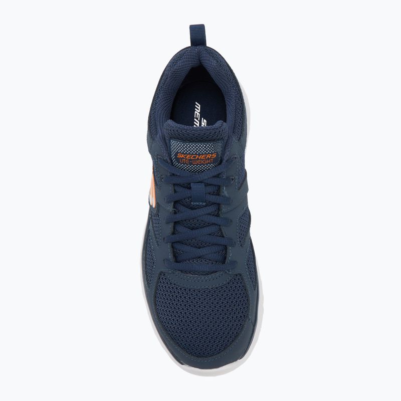 Herren Schuhe SKECHERS Burns Agoura navy/orange 5