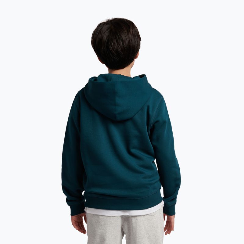 Kinder-Sweatshirt New Balance Brush Back Small Logo Hoodie medusa green 3